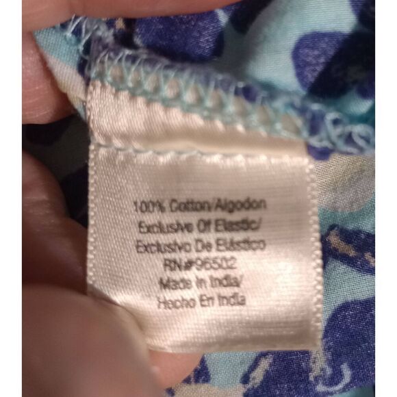 2 For 30 St John's Bay Shirt Ladies Extra Large Blue Floral Light Weight - Picture 5 of 6